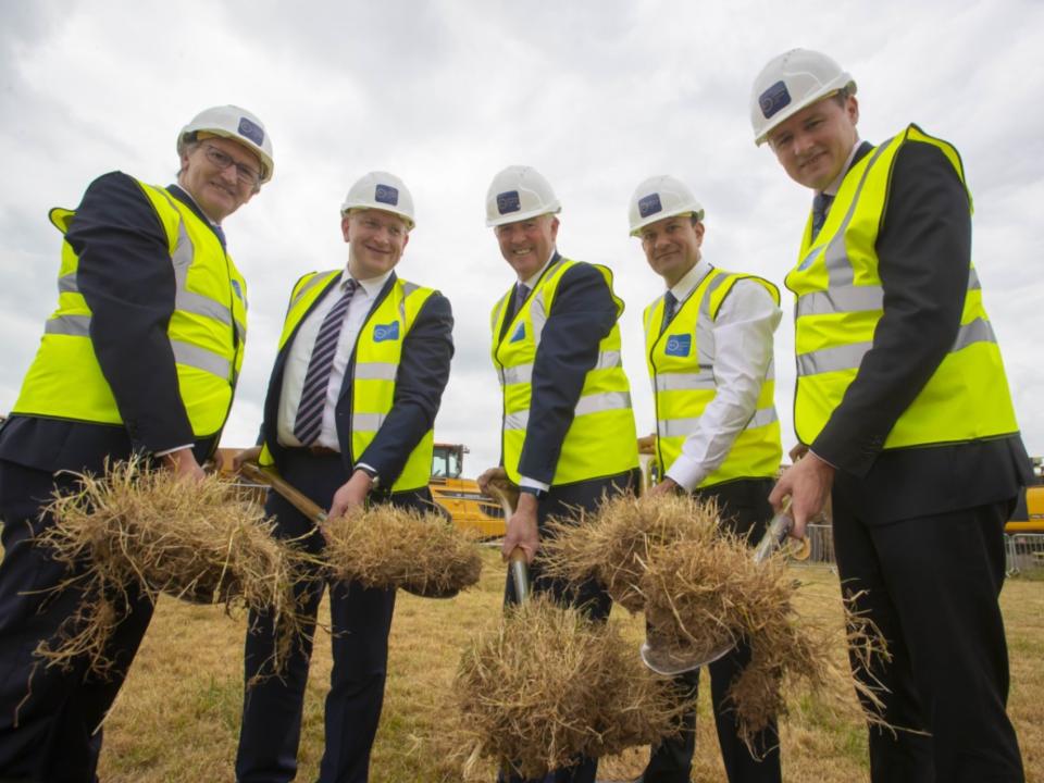 Tánaiste turns sod on Kilkenny Cheese Ltd facility Tirlán